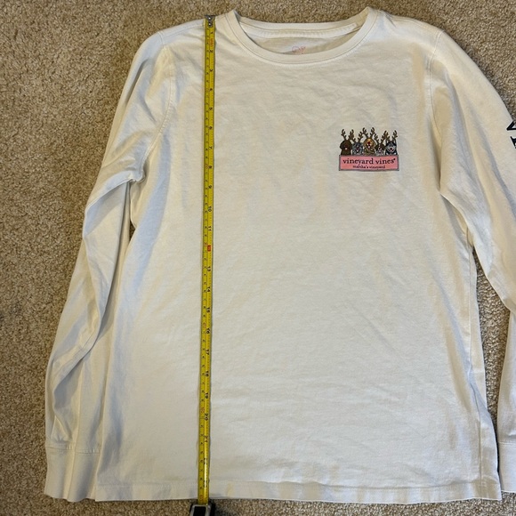 Vineyard Vines White Long Sleeve Dogs With Antlers T Shirt Womens XS - Picture 7 of 8